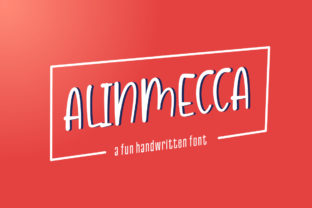Alinmecca: The Perfect Handwritten Typeface for Your Craft Shop
