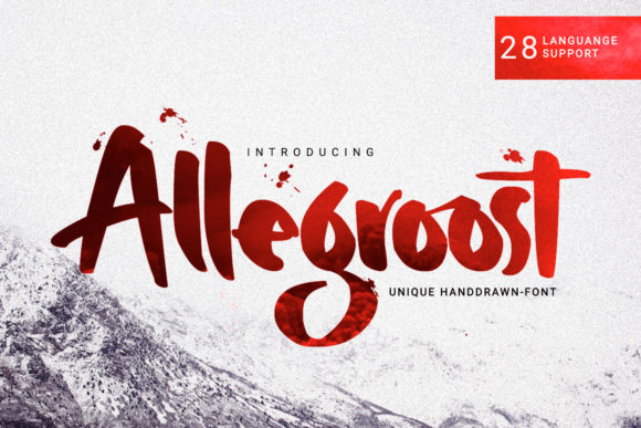 Allegroost: The Edgy Script Font for Handmade Labels and Signs