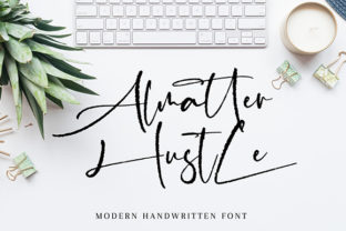 Almatter Hustle: The Handwritten Script Font for Modern Crafters