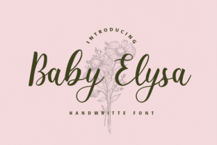 Baby Elysa: The Premium Script Font for Scroll-Stopping Brand Visuals