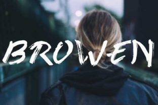 Browen: A Bold Script Typeface for Editorial Design