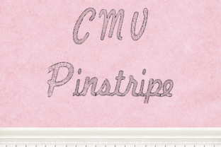 CMV Pinstripe: The Perfect Script Amp Typeface for Handmade Labels