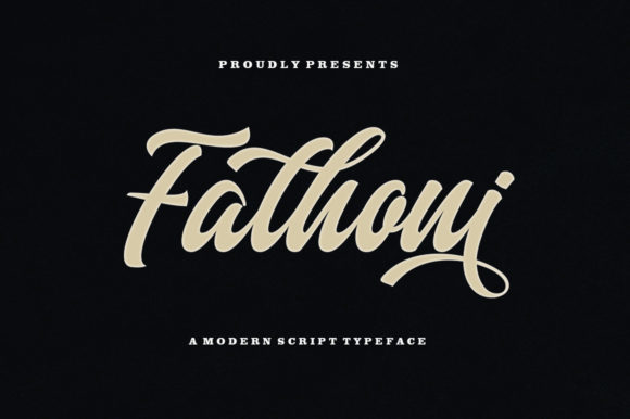 Fathoni: The Handwritten Script Font for Authentic Craft Projects