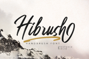 Hibrush: A Modern Script Typeface for Editorial Design
