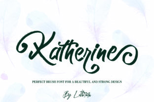 Katherine: A Textured Brush Font for Modern Digital Branding