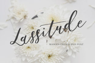 Lassitude: A Modern Script Font for Editorial Design and Branding