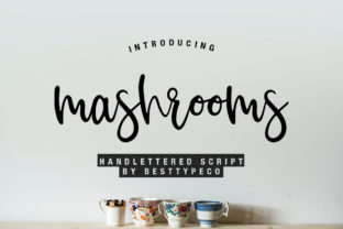 Mashrooms: A Charming Script Typeface for Editorial Projects