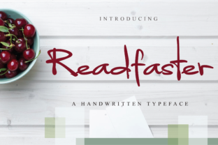 Readfaster: A Romantic Handwritten Typeface for Creative Branding
