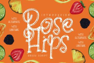 Rose Hips: A Brush Script Font for Editorial Storytelling