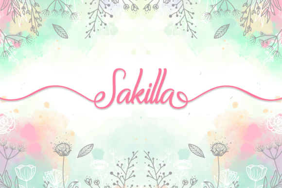 Sakilla: The Sweet Script Typeface for Modern Editorial Design